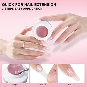 Precio <span class=keywords><strong>de</strong></span> Fábrica al por Mayor: Set <span class=keywords><strong>de</strong></span> Gel Sólido Constructor <span class=keywords><strong>de</strong></span> <span class=keywords><strong>Uñas</strong></span>, Gel Base y Top Coat UV Natural, Larga Duración, Rosa Nude, No Pegajoso - Product Image 3