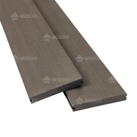 Platelage solide couleur teck foncé platelage Composite emboîtement Co Extrusion platelage conseil pour parc