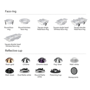 Faretto LED da <span class=keywords><strong>Soffitto</strong></span> Senza Cornice per Cucina, Regolabile, Impermeabile, 3000K, Piccolo, Nero, Personalizzabile, Produzione Cinese - Product Image 5