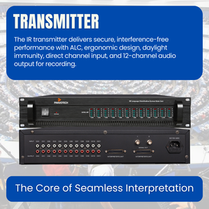 Sistema di Conferenza Audio Wireless Panvotech, Attrezzatura per Interpretazione Simultanea Multilingue per Summit e Seminari - Product Image 6