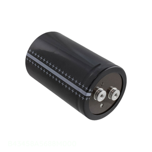 Condensador de Aluminio para Montaje en Chasis, Canal del Fabricante 6800 uF B43458A5688M000, 6800UF 20% 450V SCREW - Product Image 1