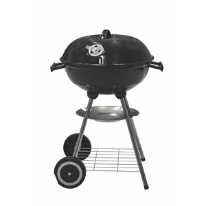 Barbecue con coperchio 44,5 cm x 69 cm nero - Product Image 3