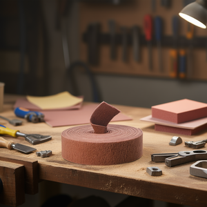 ผ้าทรายม้วนเฟอร์วี ชนิดไม่ทอ เบอร์ 100 สำหรับขัดและขัดเงา - Product Image 3