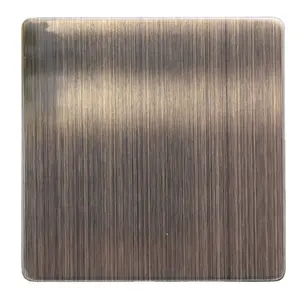 Hot-selling 0.3-3mm 304 316L Various Color Hairline Finish Brushed Metal Sheets Stainless Steel Sheets