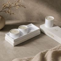 Boîtes personnalisées avec insert en mousse EVA pour produits de bougies, coffret cadeau de bougies parfumées, emballage de boîte