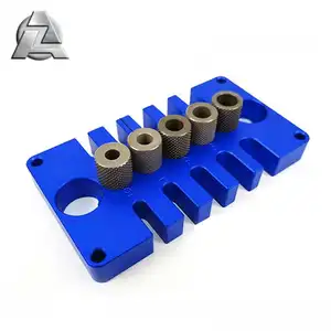 ZJD-BT031-B blue color main hand woodworking tool drill guide vertical drilling fixture metal most common carpentry tools