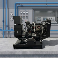 Groupe électrogène diesel compact 20KW à châssis ouvert 25KVA 12V Démarrage automatique Refroidi par eau Monophasé Triphasé 50/60Hz Télécommande Faible consommation de carburant