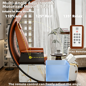 Fauteuil de pédicure et de manucure professionnel de luxe moderne, avec massage des pieds et spa électrique pour salon de beauté - Product Image 2