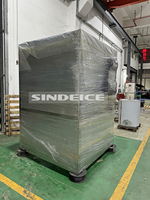 Machine à glaçons SINDEICE, machine à glaçons commerciale de 1 tonne, machine à glaçons en cubes avec refroidissement par air et eau, bon prix à la vente