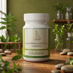 Mahathpanchagavyam Ghrutham 150 g, Productos Herbales Chamakkatt para el Cuidado de la Salud, Certificado ISO, Origen Kerala - Product Image 3