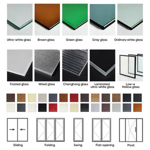Système de porte pliante architecturale à double vitrage en verre trempé, cadre résistant à la corrosion, taille personnalisée pour projet de villa - Product Image 5
