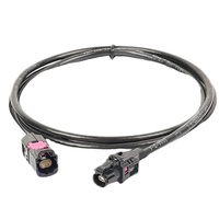 Harnais de câblage Ethernet automobile Gigabit H-MTD, type droit, simple cavité, femelle, noir, Rosen TE, fabriqué en Chine