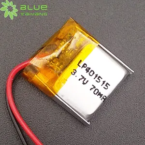 401515 70mAh nhỏ LiPo pin 3.7V 100mAh 85mAh pin lithium ion có thể sạc lại