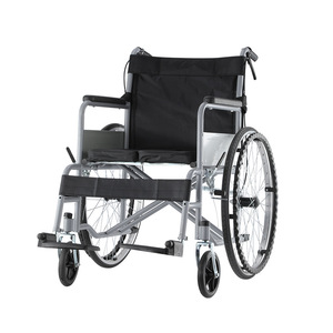 Manual Wheelchair <b>Foldable</b> With Commode Portable Assistive <b>Trolley</b> For Elderly And Disabled - Product Image 1