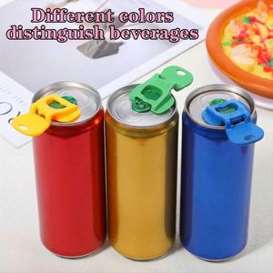 Ouvre-boîte multi-couleurs réutilisable pour canettes de soda, protection anti-déversement contre les abeilles et les insectes - Product Image 3