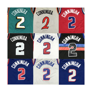 เสื้อบาสเกตบอลคันนิงแฮมเย็บใหม่2025เสื้อบาสเก็ตบอล #<span class=keywords><strong>2</strong></span>ราคาถูกขายดี - Product Image 1