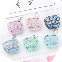 Jeu d'arcade portable mignon de type pendentif de dessin animé, mini jeu de frappe au marteau, jouet porte-clés pour enfants et adultes