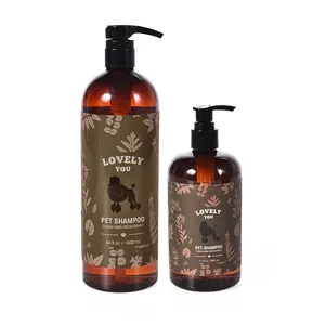 Produtos de banho para animais de estimação Shampoo para animais de estimação 500ML 1000ML com certificação MSDS de controle de odores de marca própria