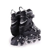 Vente chaude en stock couture taille réglable clignotant enfants adultes chaussures de patin à roulettes en ligne