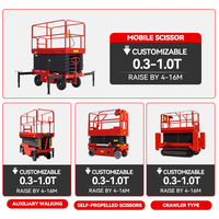 Élévateur à ciseaux mobile 4m 6m 8m 10m 12m 14m 16m 18m Élévateur à ciseaux électrique hydraulique