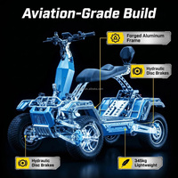 Certifié CE 60V 50Ah 8000W Scooter électrique 21 pouces 4 roues double suspension puissant 10000W adultes tout-terrain