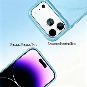 Funda Magnética para Teléfono, Color Blanco Brillante, Botones Metálicos Independientes, Resistente a Impactos, para iPhone 18 Pro, 17, 16, 15 - Product Image 2