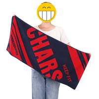 Serviette de sport en coton 100% avec logo personnalisé, serviette de sport en tissu éponge absorbant la transpiration pour l'entraînement et la remise en forme