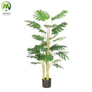 Bonsai Artificiale a Foglia di Tartaruga, Piante Decorative Verdi, Vendita Online, Pianta Monstera, Albero in Plastica a Foglia Divisa per Arredamento Casa - Product Image 4