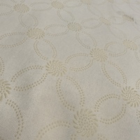 Tissu en polyester tricoté antidérapant jaune à texture florale en relief pour literie et housses de matelas
