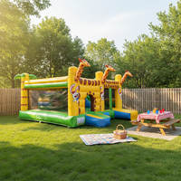 Château gonflable girafe pour enfants, trampoline, équipement de parc d'attractions, protection UV, PVC ignifuge, imperméable