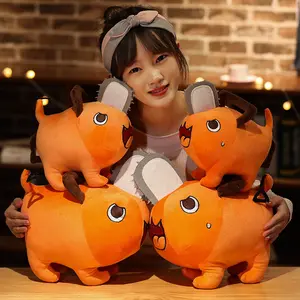 새로운 일본 만화 톱 남자 캐릭터 전기 톱 남자 인형 플러시 장난감 부드러운 Plushies