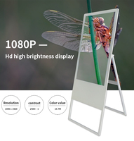 Meilleures ventes : Écran tactile LCD numérique de 32 pouces, machine publicitaire numérique électronique intelligente pliable pour la publicité de marques d'eau