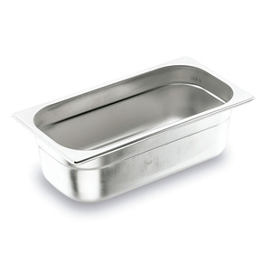 Vaschetta per Alimenti in Acciaio Inox 1/2 Misura 18 10 Gauge per Uso Commerciale - Product Image 1