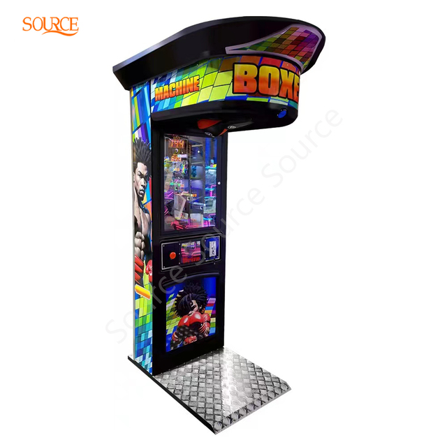 Street Amusement Park Electronic Boxing Machine Coin Operated Arcade Game Boxing Punch Machine for Sale