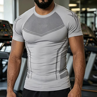 T-shirts Dryfit personnalisés pour hommes, vêtements de sport en polyester, t-shirt d'entraînement sportif pour hommes - T-shirts Dryfit à séchage rapide pour l'été