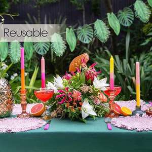 Birthday Hawaiian <b>Luau</b> <b>Party</b> Decorations Tropical Palm Leaf Garland Banner - Product Image 3