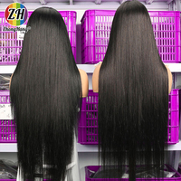 Perruques sans colle en cheveux humains, Lace Front 13x6 HD, avec cuticules alignées, en cheveux humains vietnamiens bruts, pré-épilées