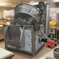 Máquina Semiautomática de Bajo Costo para Freír Papas Fritas y Chips de Plátano, Producción de 100-500kg/h, Línea de Producción Industrial