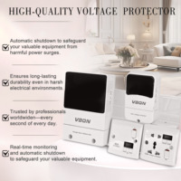 Protecteur de Tension Automatique CA 220V Réglable 13A, Parasurtenseur avec Double Prise UK Joker