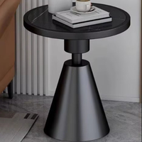 Table d'appoint ronde moderne en marbre pour canapé, balcon, hôtel – Petite table basse en dalle de roche
