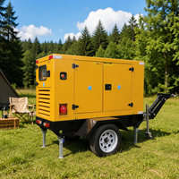 Generator Diesel Mobile Berkualitas Tinggi Tipe Silent 30kw 60kw 75kw 100kw untuk Penggunaan Komersial, Berpendingin Air