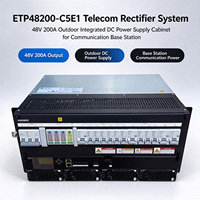 Système redresseur télécom ETP48200-C5E1 48V 200A, armoire d'alimentation CC intégrée extérieure pour station de base de communication