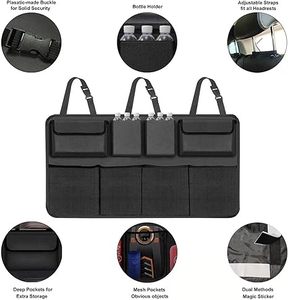 Sac de voyage suspendu léger et pliable pour rangement, organisateur de coffre de voiture grande capacité pour SUV et fourgonnette, gain de place, fixation dossier de siège - Product Image 3