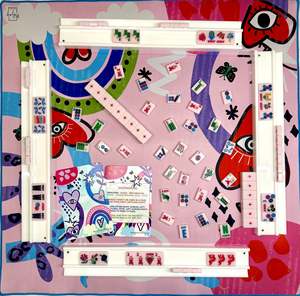 Tuiles <span class=keywords><strong>de</strong></span> Mahjong Rose Marshmallow Personnalisées, Breloques Porte-Bonheur, Luxe Moderne, Acrylique Sculpté Double Face, Idéal pour les Réunions entre Amis, Vente au Détail et en Gros - Product Image 5