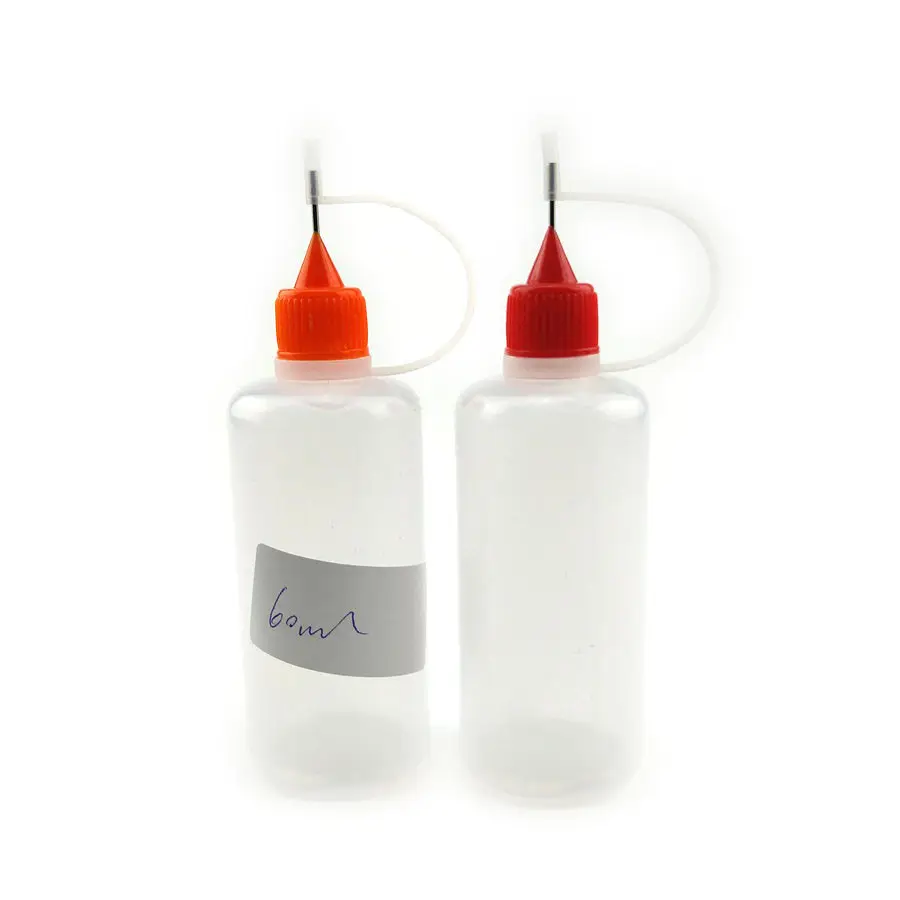 Botella de plástico con punta de aguja, aplicador de pegamento, aguja de precisión, gotero de aceite, 30ml, 15ml, 10ml
