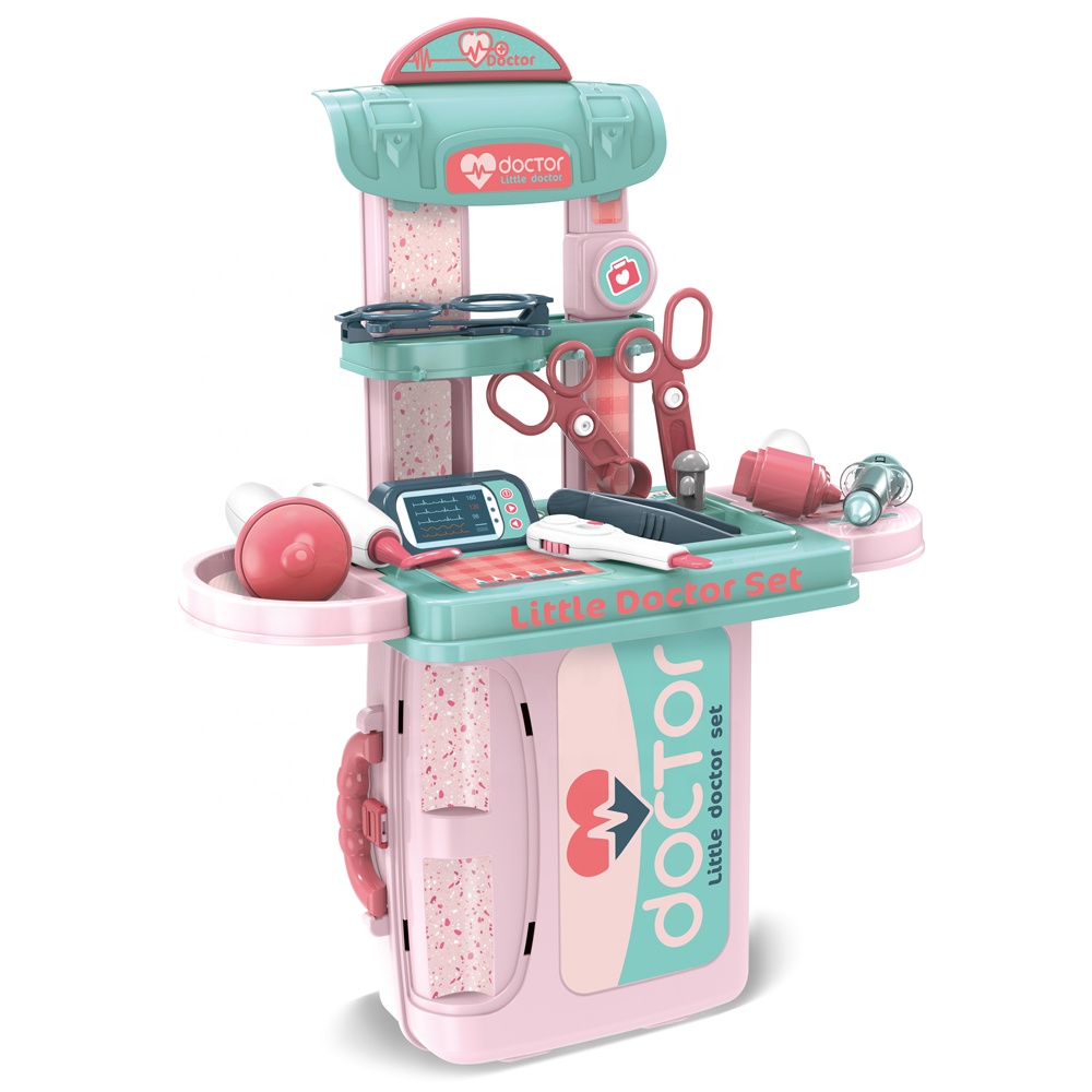 Оптовая продажа детских игрушек 008-975, набор врачей для малышей, медицинский игровой набор с медицинскими инструментами, врач, ролевая игра, игрушка для детей