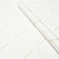 Papier de soie imprimé avec logo personnalisé, papier d'emballage cadeau de marque pour l'emballage de vêtements, de boutiques de vêtements