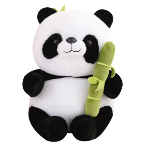 Cute panda doll plush toy simulation red panda doll hug sleeping doll gift girl