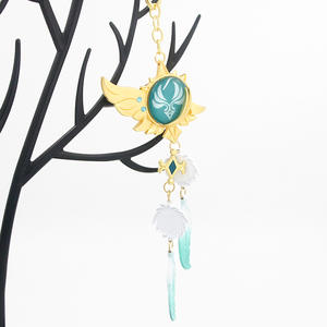 Juego Visiones Colgante Luminoso Barbatos Zhongli Wanderer Genshined <span class=keywords><strong>Impact</strong></span> Anime Llavero Etiqueta Venta al por mayor llaveros de metal - Product Image 6