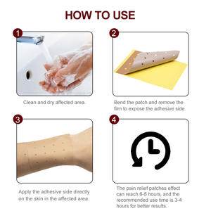 Nouveau gros Sumifun autocollant de tigre rouge chinois Patch de soulagement de <span class=keywords><strong>la</strong></span> douleur à base de plantes K10183 écologique avec soulagement des maux de tête et de <span class=keywords><strong>la</strong></span> fièvre - Product Image 5